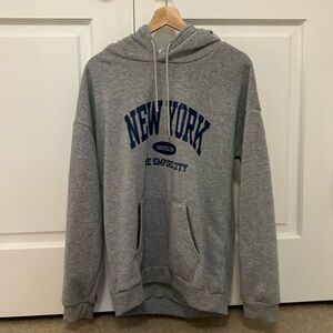 Gray New York Hoodie
